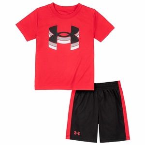 Under Armour Dri-Fit red shorts set 2129